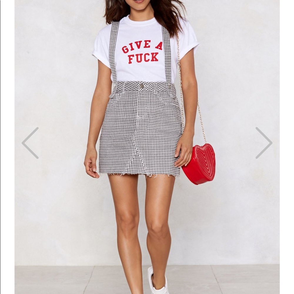 Gingham Skirt Overall